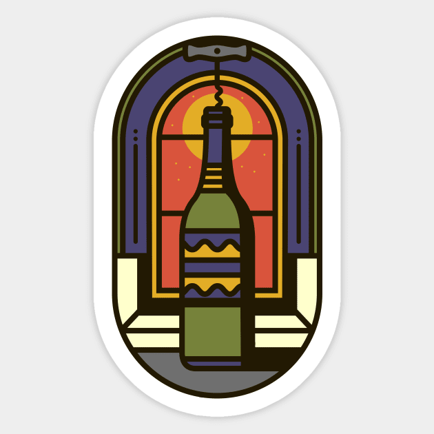 Wine Sticker by rupadaratan